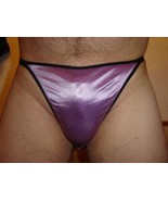 Super Sexy Second Skin Satin String Bikini Panties for Men or Women Size XL (8) - $13.06