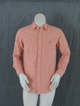 Vintage Polo Shirt - Orange Long Sleeve Shirt - Men&#39;s Small - $55.00