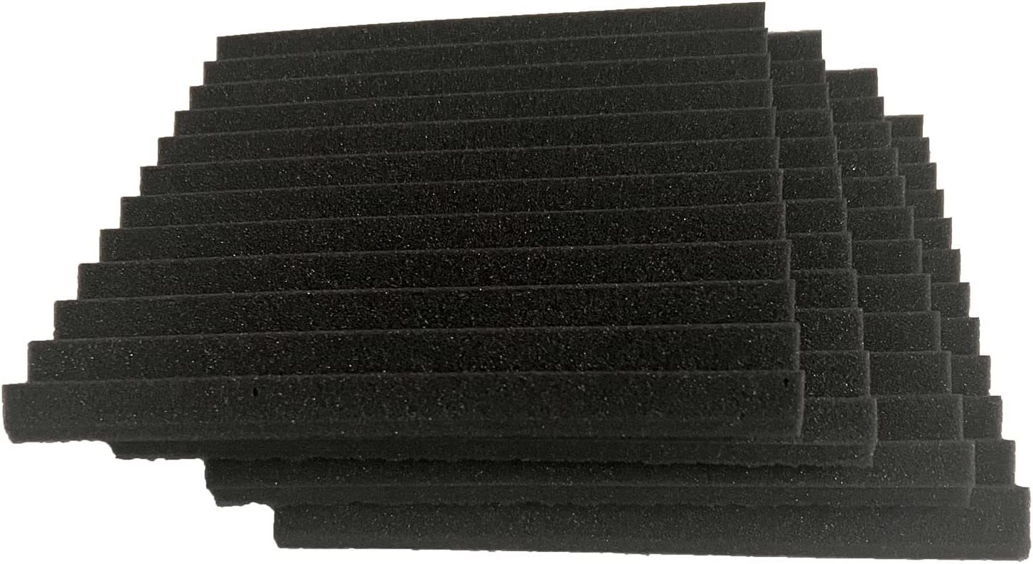 Fstop Labs Acoustic Foam Panels Wedge Tiles 12 Pack 2x12x12 Black