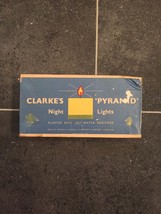 Complete Set of 8 Clarke’s “Pyramid” Night Lights (Candles)-RARE in original box image 2
