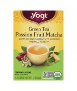 Yogi - Organic - Green Tea - Passion Fruit Matcha - Case of 6 - 16 Bags - $45.00