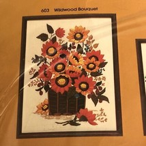 1981 WILDWOOD BOUQUET Stitchery Kit 12”x 16”Embroidery Kit CREATIVE CIRC... - $14.72