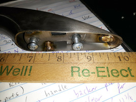 21DD33 Door Handle, With Backer Plates, Stainless Steel: 22-3/8" X 2-3/8" - $21.42