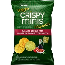 6 Quaker Crispy Minis Veggie Gluten-Free Balsamic &amp; Bruschetta Rice Chip... - $34.83