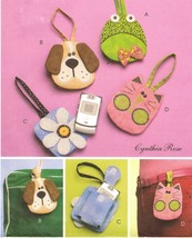 Girls Childs Frog Puppy Flower Kitten Cell Phone Iphone Case Bag Sew Pat... - $12.99