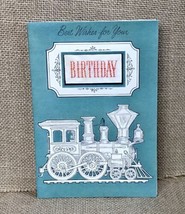 Ephemera Vintage American Greetings Card Locomotive Train - $2.97