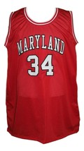 Len Bias #34 College Basketball Jersey Sewn Red Any Size image 1