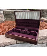 Nobility Plate Art Deco Wood Flatware Storage Chest Tarnish-Proof for 12 - $63.36