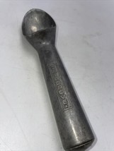 Vintage Cast Metal Ice Cream Scoop - Old Fashioned #12 Grey End 7 Inch