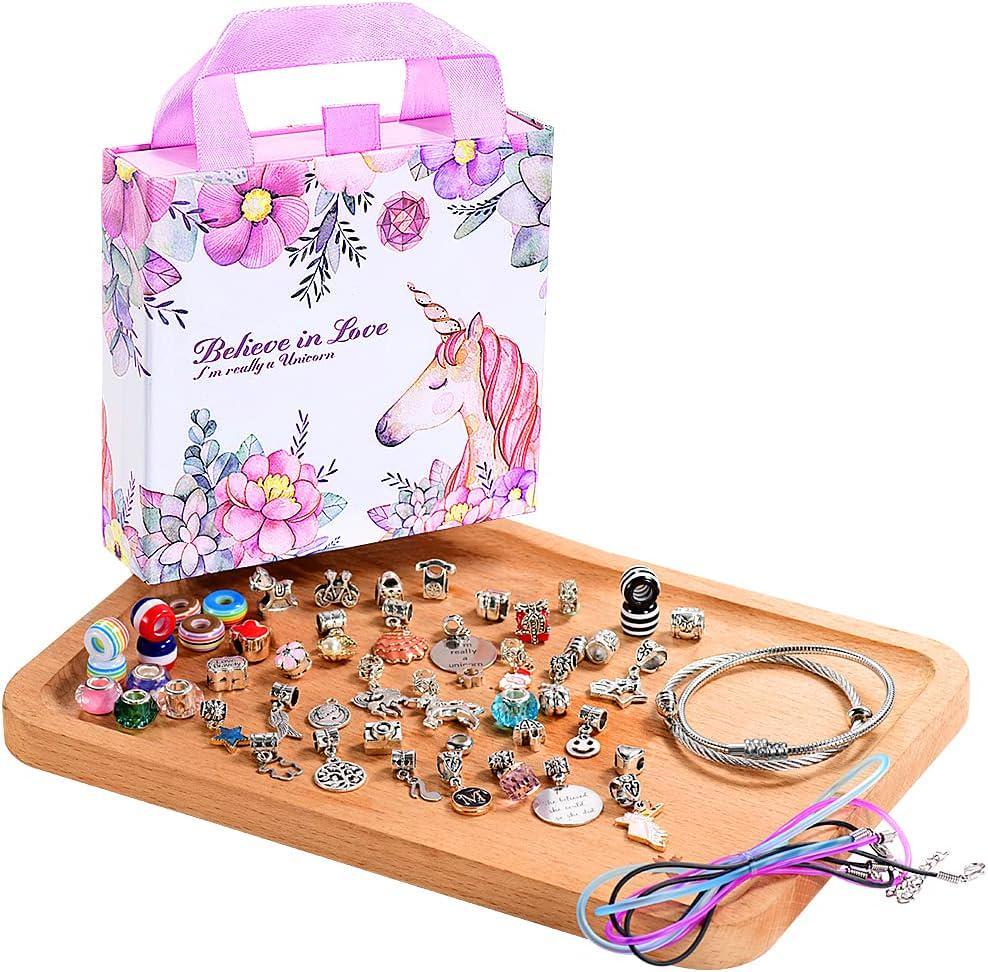  Charm Bracelet Making Kit, 86 Pcs DIY Jewelry Making