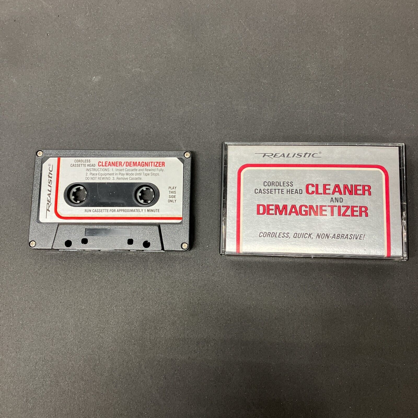 Vintage Realistic Electronic Cassette Tape Head Cleaner &