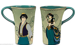 Vintage Disney Aladdin Coffee Mug Jasmine Genie & Abu Ceramic Cup 12 oz