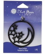 Blue Moon Beads Pendant, 1/Pkg, Horseshoe, Black Nickel - $8.68