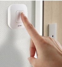 Doorbell Wireless Long Range Alert System 1 Receiver 1 Remote Control White - $9.73