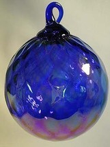 Glass Eye Studio HANDBLOWN ART GLASS Ball Colbalt Blue  - $26.95
