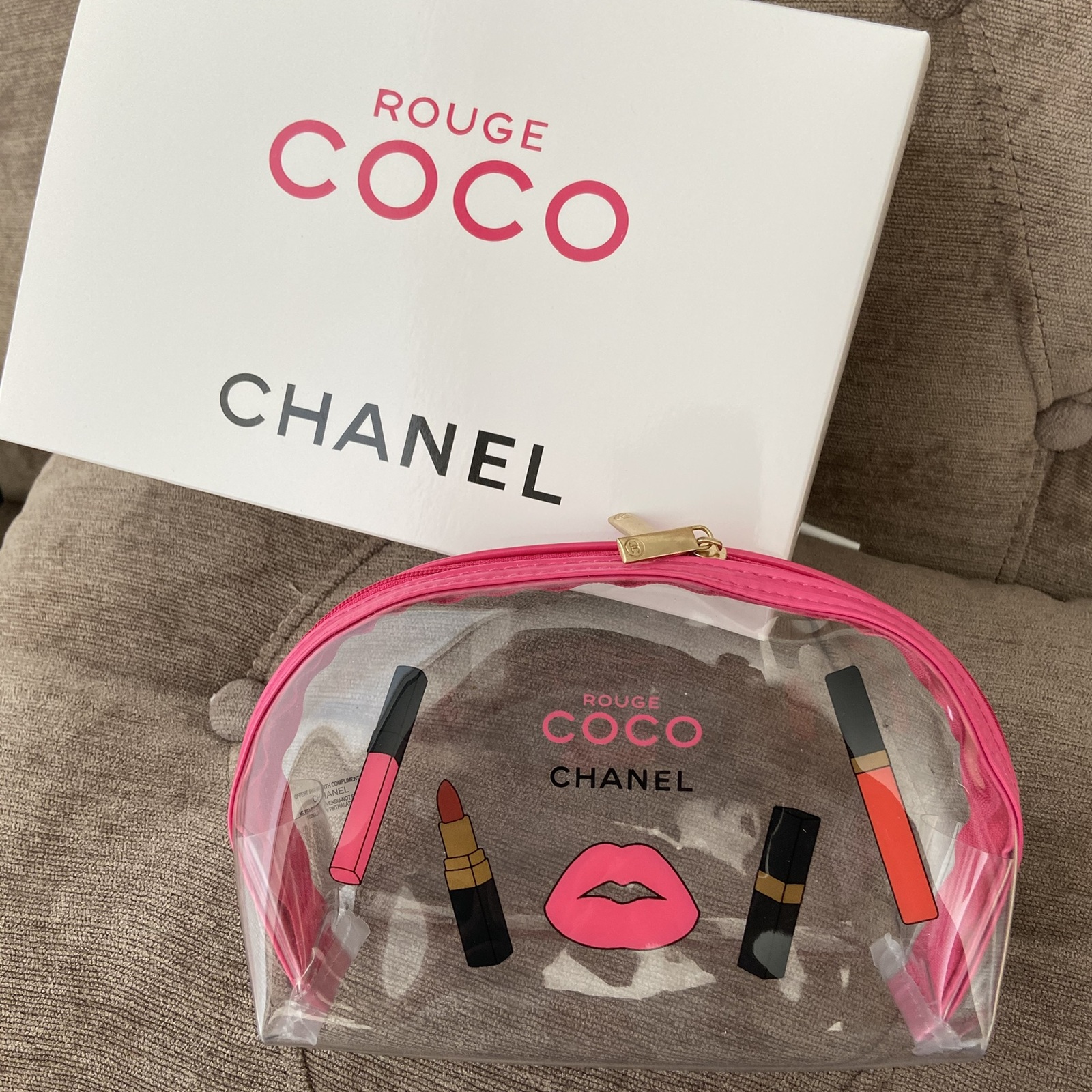 Chanel CoCo Makeup Bag Pouch Case Gift Box and 15 similar items