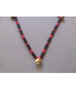 THE GAMBLER ~ HORSE RHYTHM BEADS ~ Black, Red ~ Size 54 Inches - $17.00