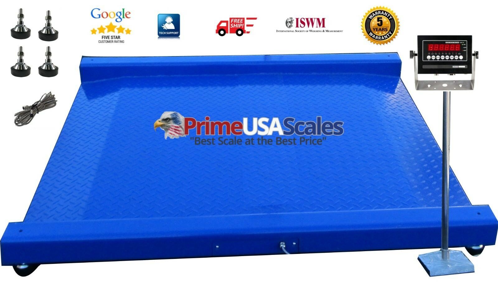 OP917 Industrial warehouse Drum Scale 60" x 56" Floor Scale 10,000 lbs