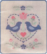 1988 Gloria &amp; Pat Collection of Cross Stitch Favorites Bunny Love Birds ... - $12.99