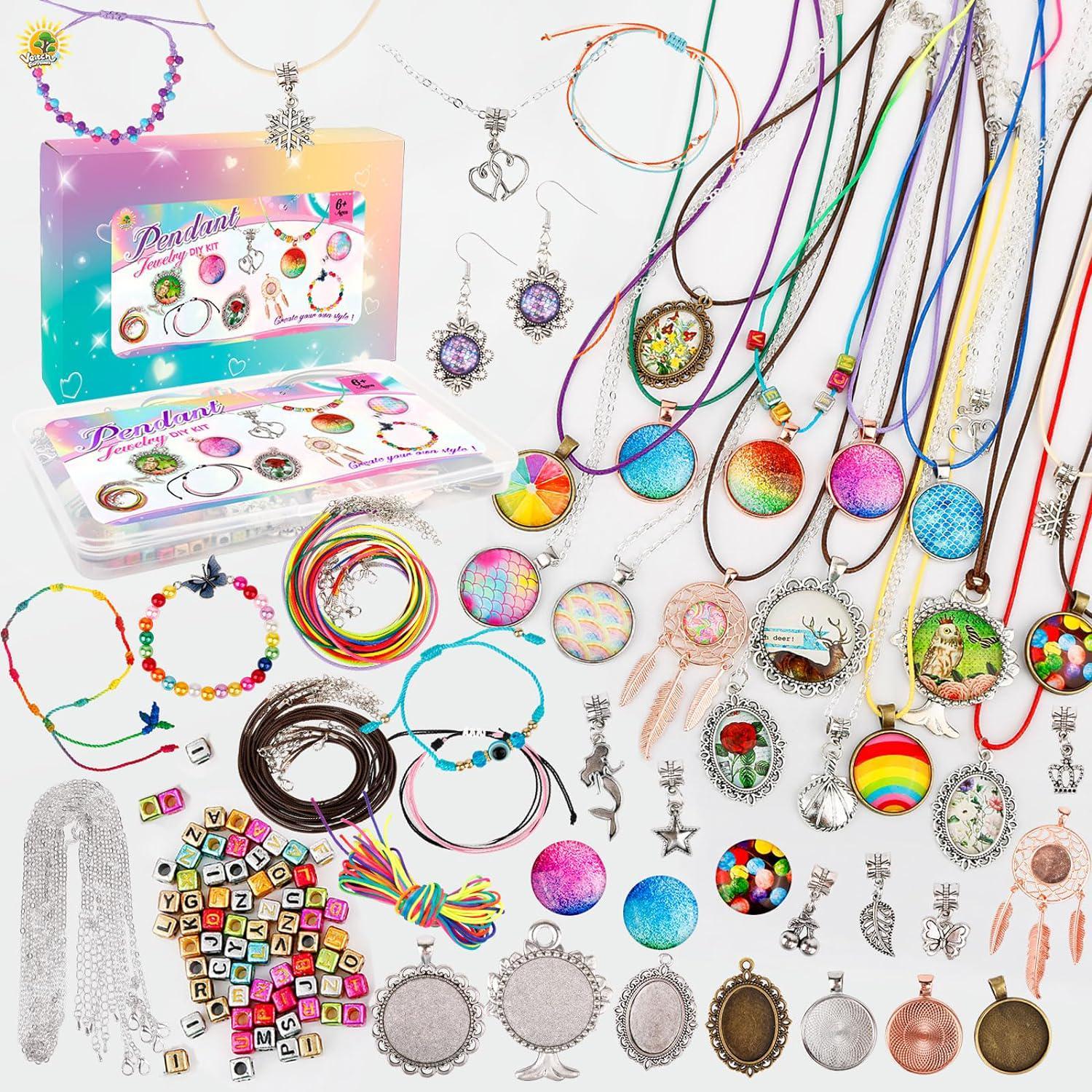 Hollyhi Charm Bracelet Making Kit, DIY Girls Jewelry Making Kit with  Storage Box, Bracelet Making Kit for Girls, Bracelets Kit Toys for 3 4 5 6  7 8 9