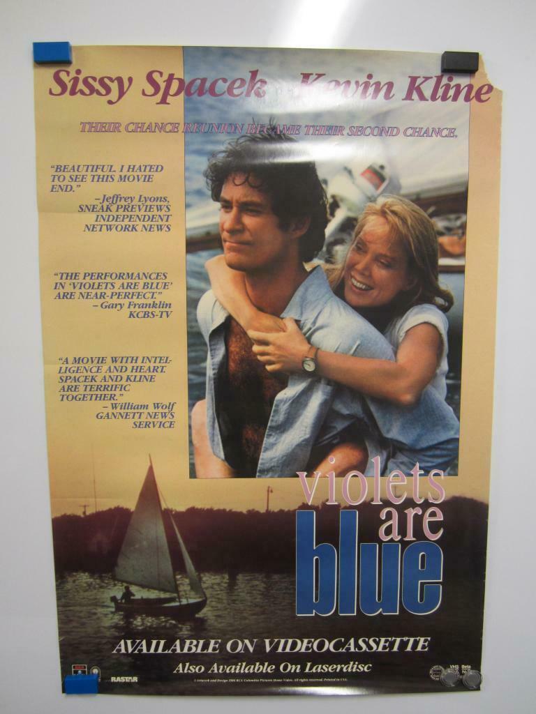 VIOLETS ARE BLUE Sissy Spacek Kevin Kline Original Vintage Video Movie