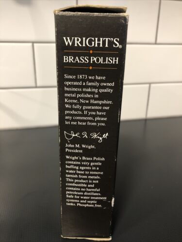  Wright's Brass and Copper Polish and Cleaner - 8 Ounce -  Gently Cleans and Removes Tarnish Without Scratching : Metal Polish :  Health & Household