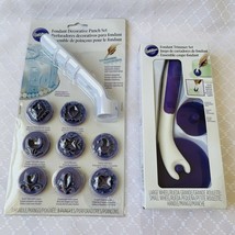 Wilton LOT Fondant Decorative Punch Set, Fondant Trimmer Set-Both New - $18.88