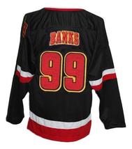 Any Name Number Eden Hall Warriors Retro Hockey Jersey Black Banks Any Size image 2