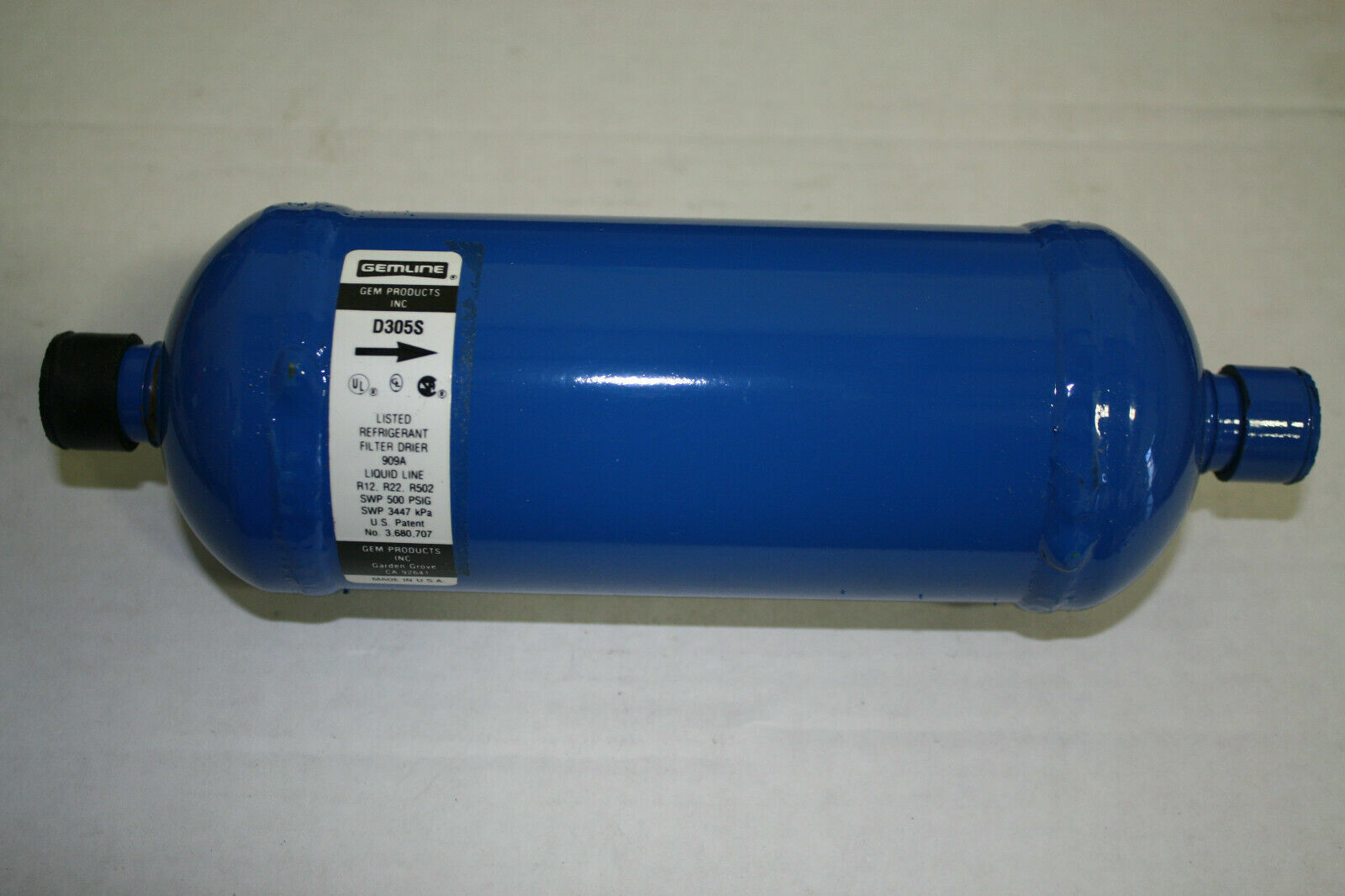 REFRIGERANT LIQUID LINE FILTER DRIER, 30 CU.IN., 5/8'' SOLDER