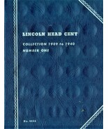 Lincoln Head Cent Collection  1909 to 1940 Book Number One  - $4.95