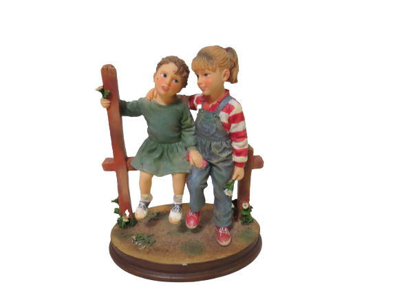 Primary image for 2006 Kathy Fincher Demdaco Resin Figurine Mama Says Friends Are Forever 5 1/4"