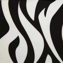 Zebra Print Dog Bowls - Black Melamine Stainless Steel Safari Diners 49 ... - $36.76