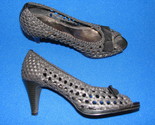 6 M Breezy Black BONGO ladies Shoes Womens Woven Breezy High Heel Pumps ... - $24.74