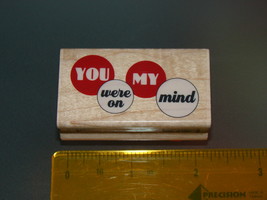 An item in the Crafts category: Rubber Stamps - YOU were on MY mind (New)