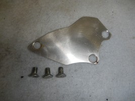 Left Engine Cover Oil Guide Metal Plate 1975 1976 Suzuki RE5 500 Wankel Rotary - $6.18