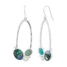 Silpada &#39;Paradise Time&#39; Sterling Silver Mixed Stones Drop Earrings - $139.16