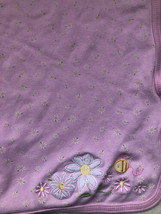 Carters Just One You Pink Daisy Applique' Baby Swaddle Blanket Cotton Soft - $24.09