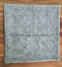 Pottery Barn Jacquard Pillow Cover Stonewashed GRAY 22x22 NWOT #P326 - $33.15