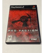 RED FACTION, SONY PLAYSTATION 2, 2002, PS2 CIB BLACK LABEL COMPLETE WITH... - $13.97