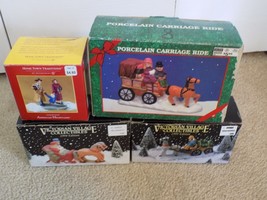 Vintage Mixed Lot of Christmas Village Figurines-FREE SHIPPING! - $19.75