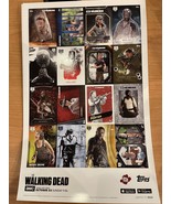 TOPPS THE WALKING DEAD NYCC EXCLUSIVE UNCUT SHEET CARDS PROMO ARTLtd 3500 - $37.61