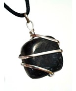 Shungite Necklace Protection Pendant Wire Wrapped Genuine Petrovsky Ston... - $21.13