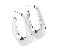 Paparazzi Find Your Anchor Silver Hoop Earrings - New - $4.50