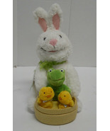 Animated Spring Easter Quartet Plush &quot;At The Hop&quot; Bunny Frog Chicks 12&quot; ... - $26.44