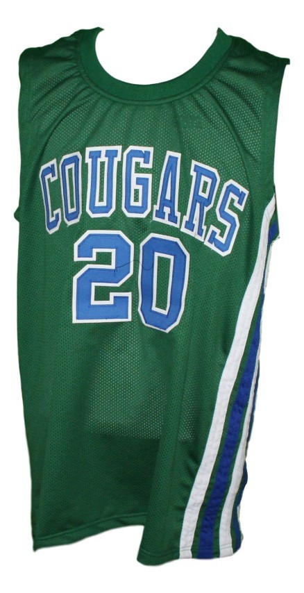 Marc calvin  20 carolina cougars aba retro basketball jersey green   1
