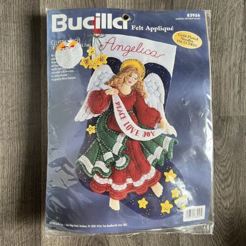 Celestial Angel 18 Bucilla Felt Christmas Stocking Kit 83956