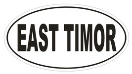 East Timor Oval Bumper Sticker or Helmet Sticker D2286 Euro Oval Country... - $1.39+