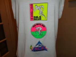 Vtg 90&#39;s White Adidas Triathlon Sleeveless 50-50 T-shirt Adult L Nice Ra... - $36.03