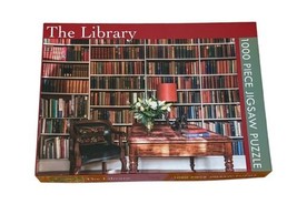 The Library 1000 Pc Jigsaw Puzzle 27 x 19" Gifted Stationary Company Books image 1