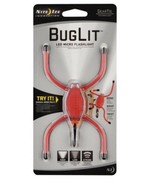 New Nite Ize Buglit LED Micro Flashlight Red Clear Body White LED - $14.95